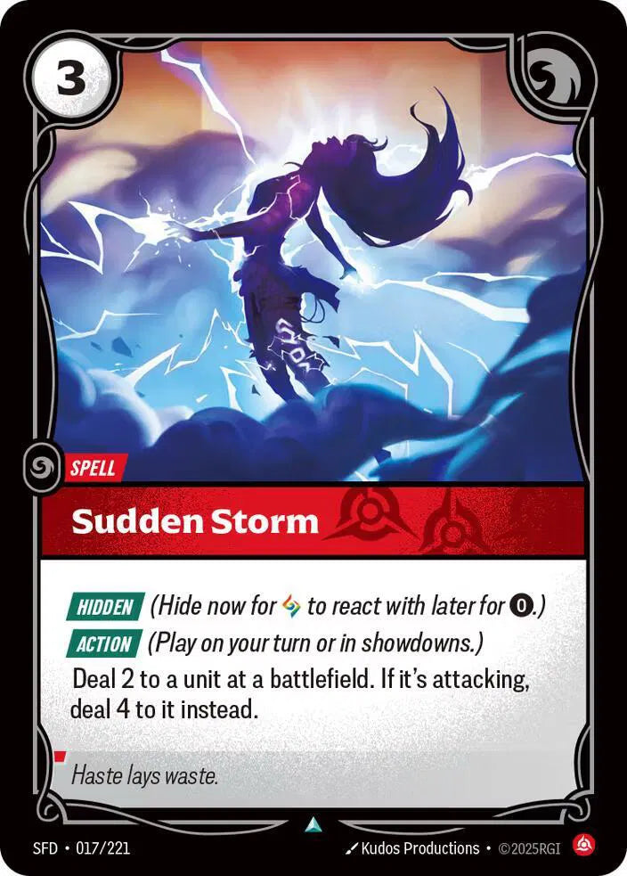 Tempête soudaine