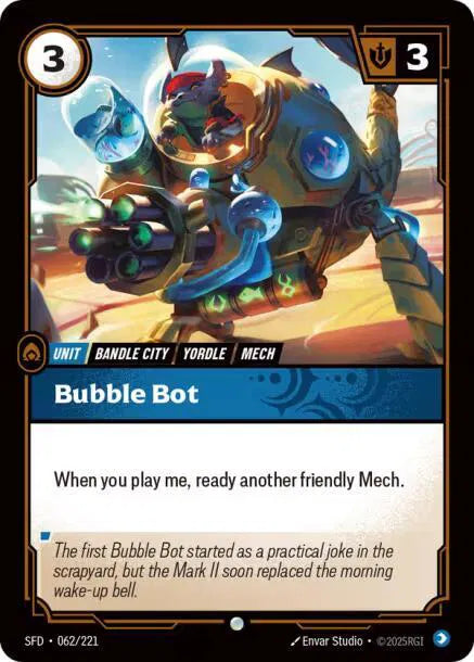 Robot bulle