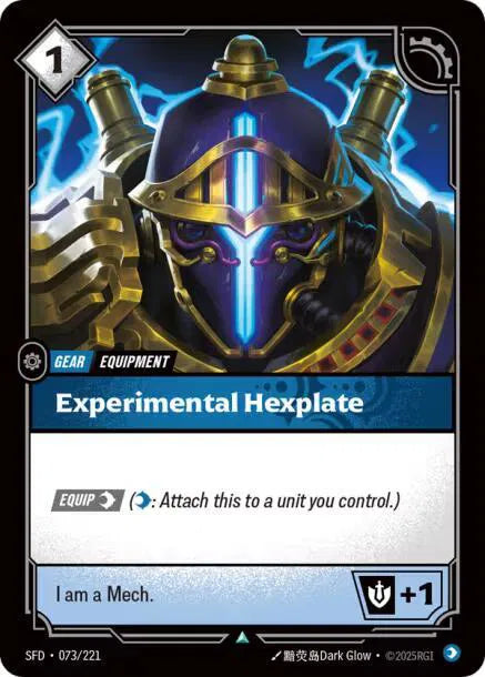 Hexplate expérimental