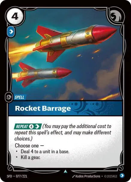 Barrage de roquettes