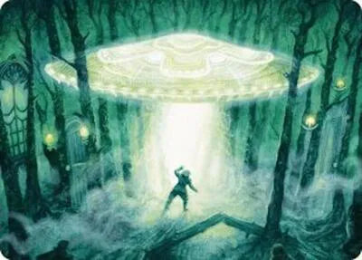 Carte artistique du vaisseau volant non identifié