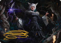 Y'shtola, carte illustrée Bénédiction nocturne (21) (Signature estampée or)