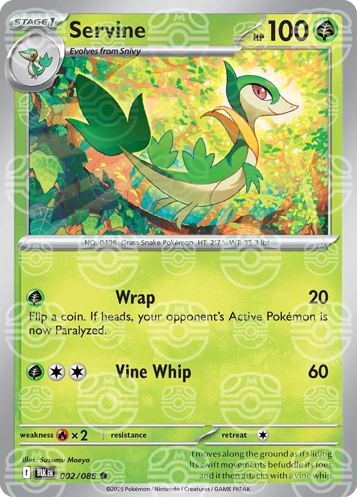 Servine (Master Ball Pattern) 002/086