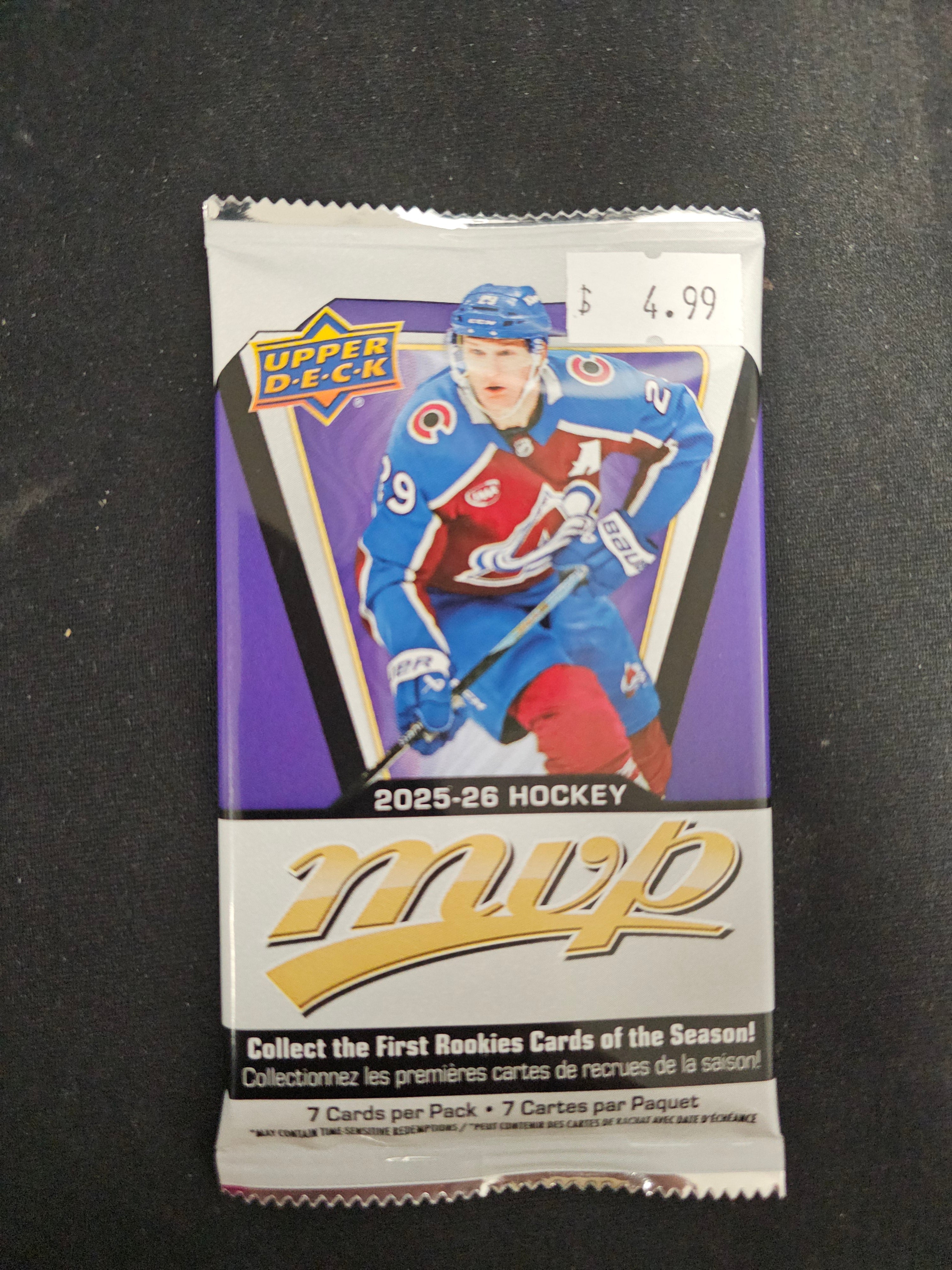 Paquet de recharge de hockey Upper Deck MVP 2025-26